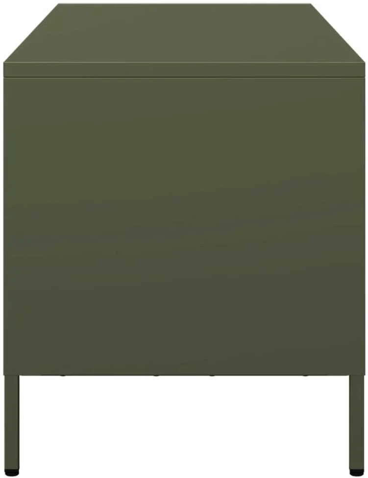 TV staliukas Televizoriaus spintelė, alyvuogių, 101,5x39x43,5cm, plienas