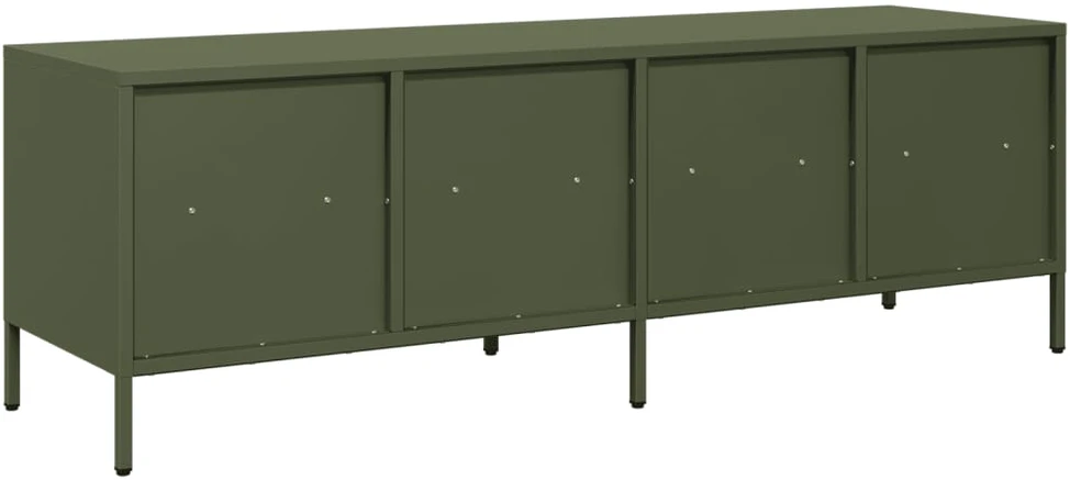 TV staliukas Televizoriaus spintelė, alyvuogių, 135x39x43,5cm, plienas