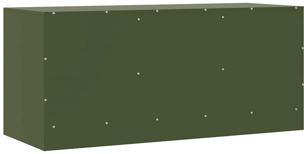 TV staliukas Televizoriaus spintelė, alyvuogių žalia, 99x39x44cm, plienas