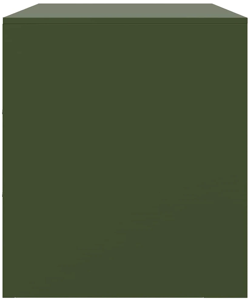 TV staliukas Televizoriaus spintelė, alyvuogių žalia, 99x39x44cm, plienas