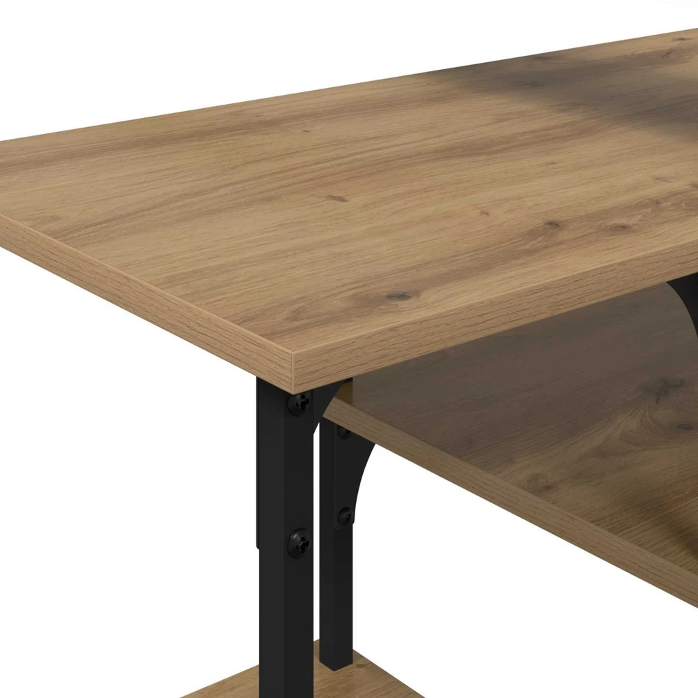 TV staliukas Televizoriaus spintelė 102 x 35 x 45,5 cm Amatininkų ąžuolas