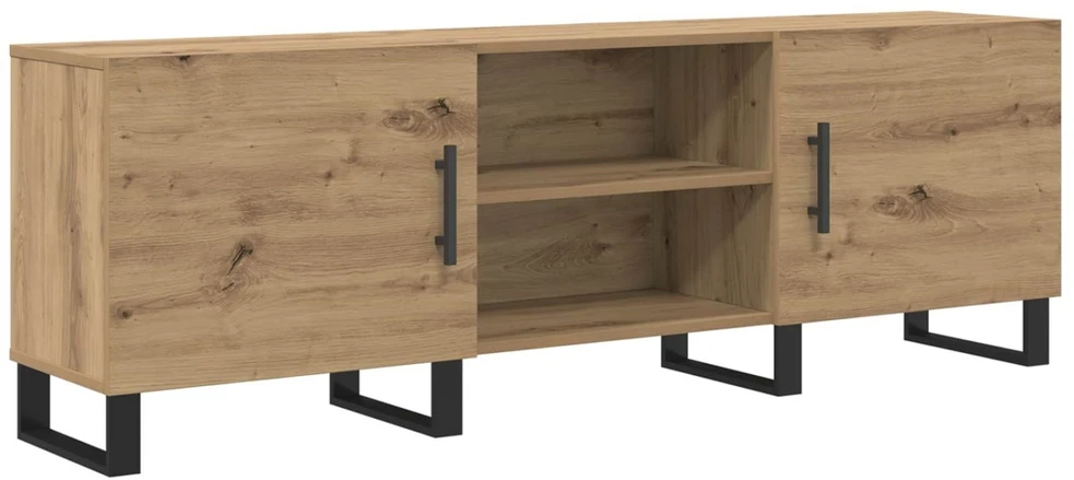 TV staliukas Televizoriaus spintelė 150 x 30 x 50 cm Amatininkų ąžuolas