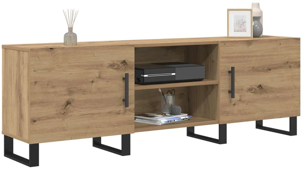 TV staliukas Televizoriaus spintelė 150 x 30 x 50 cm Amatininkų ąžuolas