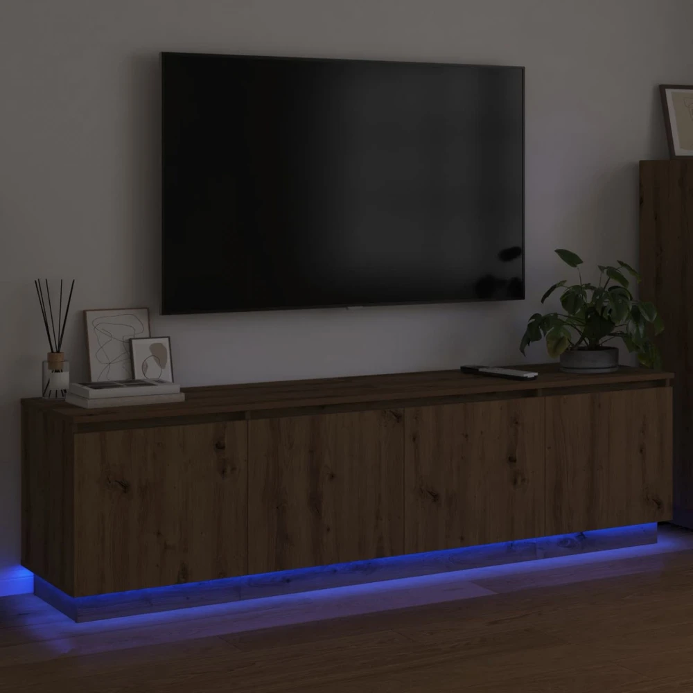 TV staliukas Televizoriaus spintelė 180 x 38 x 49 cm Amatininkų ąžuolas