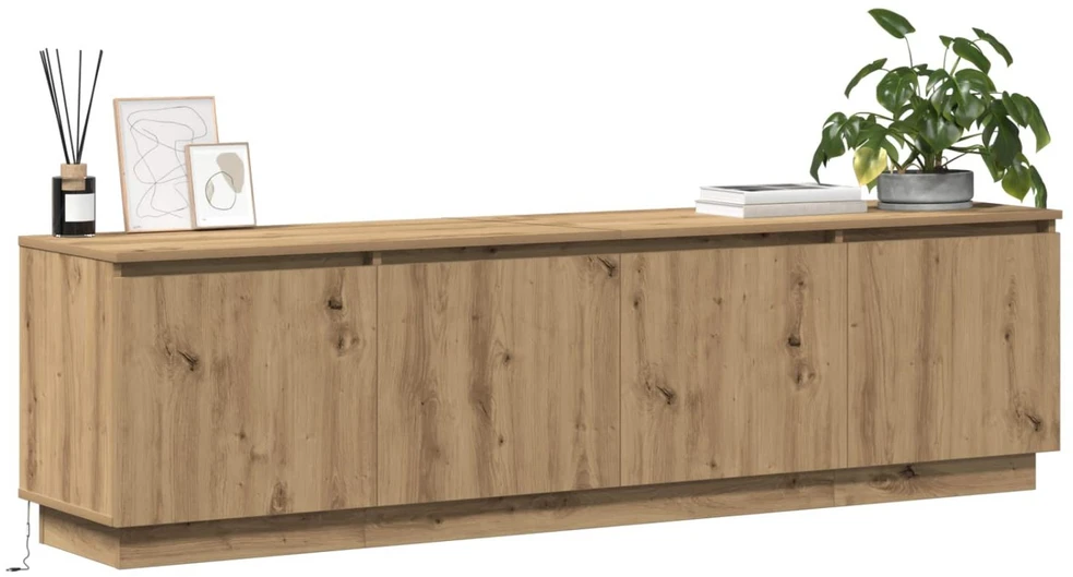 TV staliukas Televizoriaus spintelė 180 x 38 x 49 cm Amatininkų ąžuolas