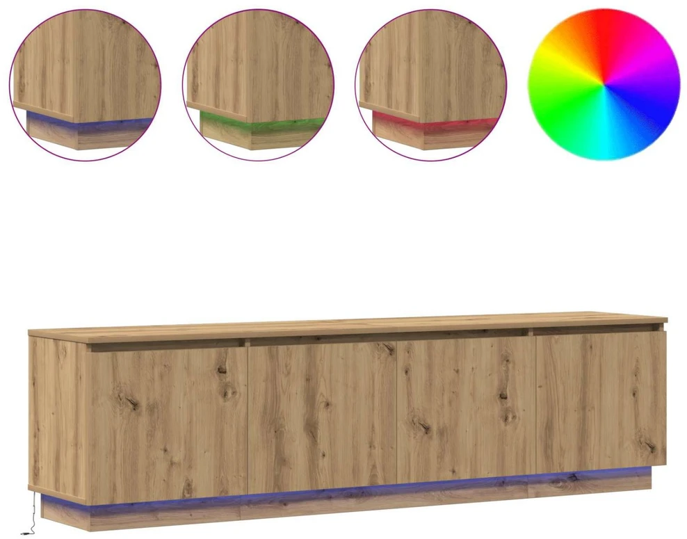 TV staliukas Televizoriaus spintelė 180 x 38 x 49 cm Amatininkų ąžuolas