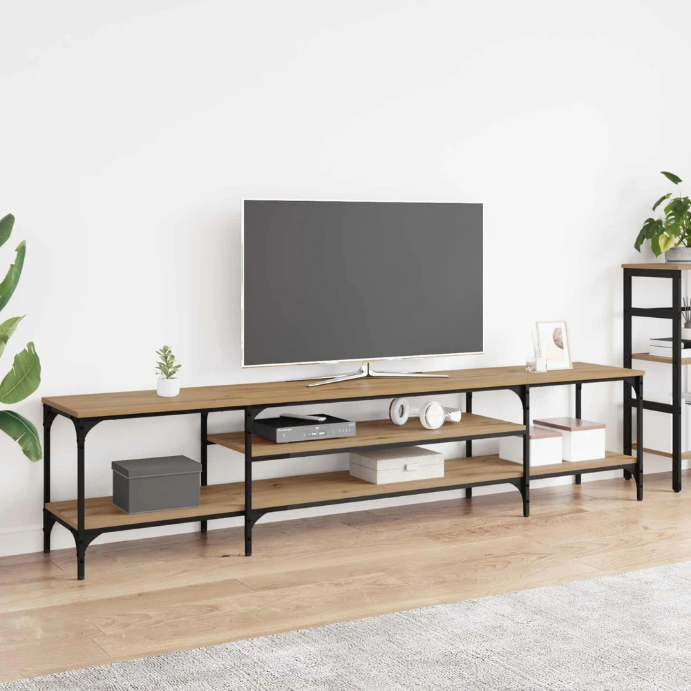 TV staliukas Televizoriaus spintelė 201 x 35 x 45 cm Amatininkų ąžuolas