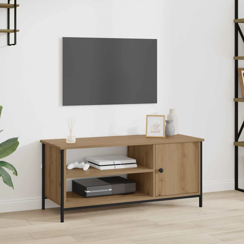 TV staliukas Televizoriaus spintelė 100 x 40 x 45 cm Amatininkų ąžuolas