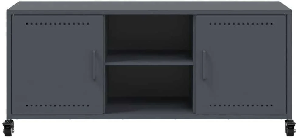 TV staliukas Televizoriaus spintelė, antracito, 100,5x39x43,5cm, plienas