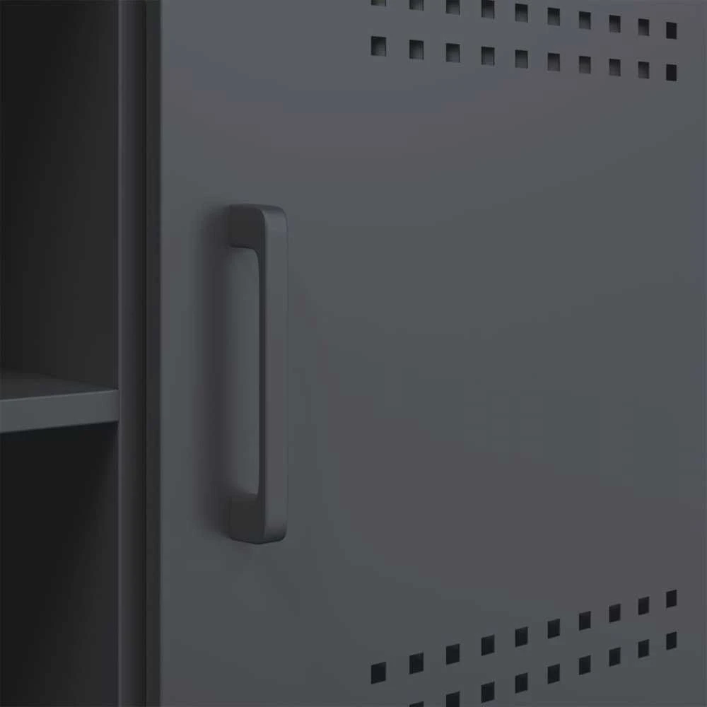 TV staliukas Televizoriaus spintelė, antracito, 100,5x39x50,5cm, plienas