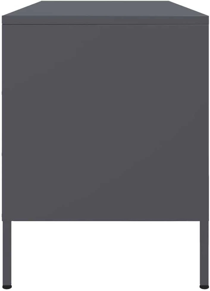 TV staliukas Televizoriaus spintelė, antracito, 100,5x39x50,5cm, plienas