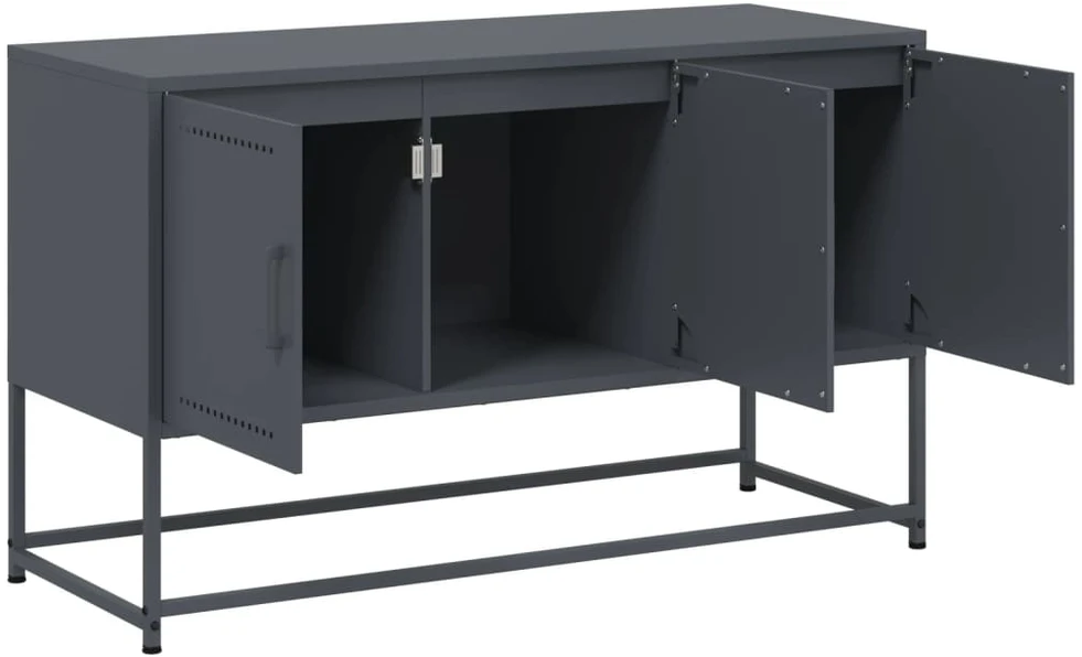 TV staliukas Televizoriaus spintelė, antracito, 100,5x39x60,5cm, plienas