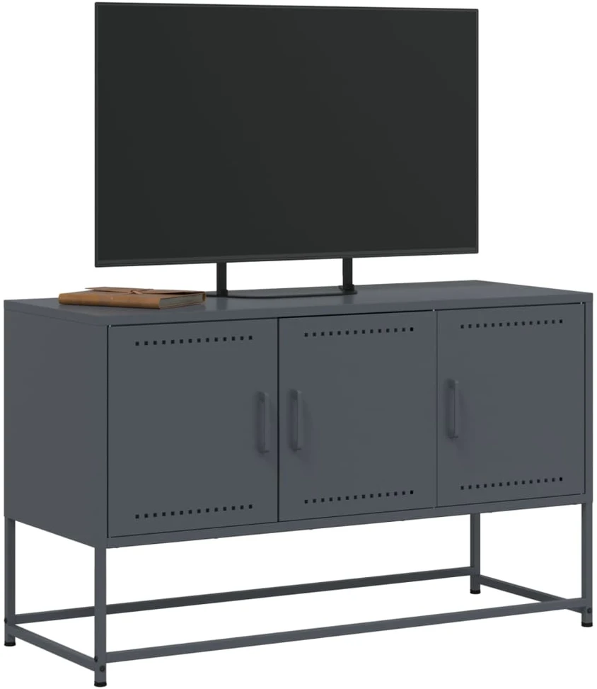TV staliukas Televizoriaus spintelė, antracito, 100,5x39x60,5cm, plienas