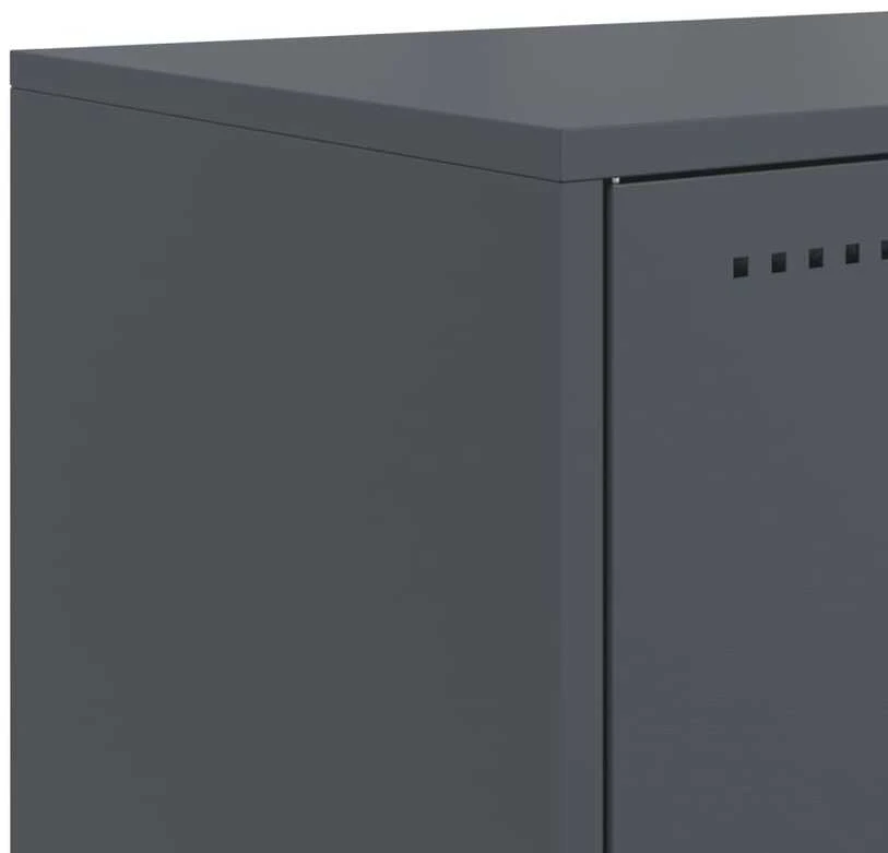 TV staliukas Televizoriaus spintelė, antracito, 100,5x39x60,5cm, plienas
