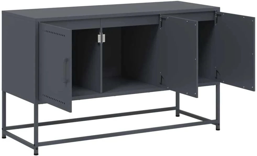 TV staliukas Televizoriaus spintelė, antracito, 100,5x39x60,5cm, plienas