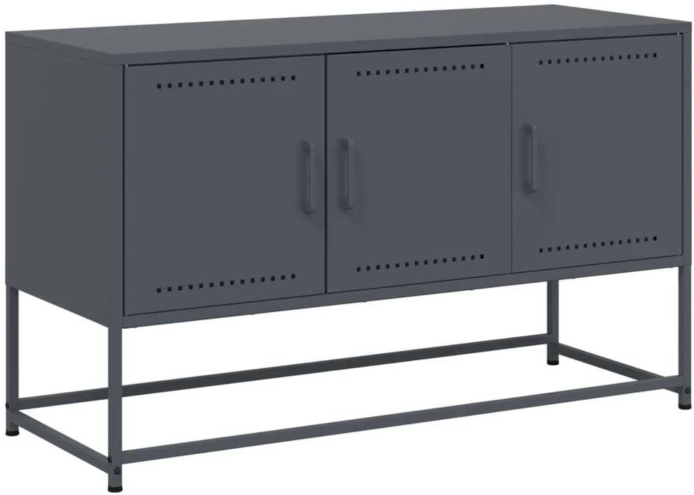 TV staliukas Televizoriaus spintelė, antracito, 100,5x39x60,5cm, plienas