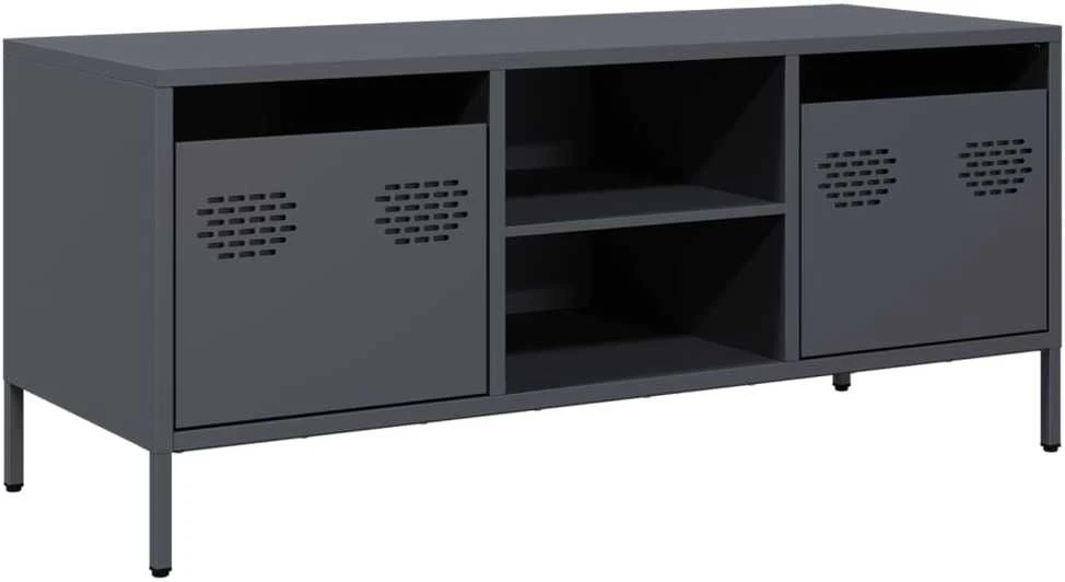 TV staliukas Televizoriaus spintelė, antracito, 101,5x39x43,5cm, plienas