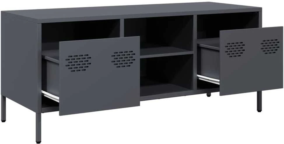 TV staliukas Televizoriaus spintelė, antracito, 101,5x39x43,5cm, plienas