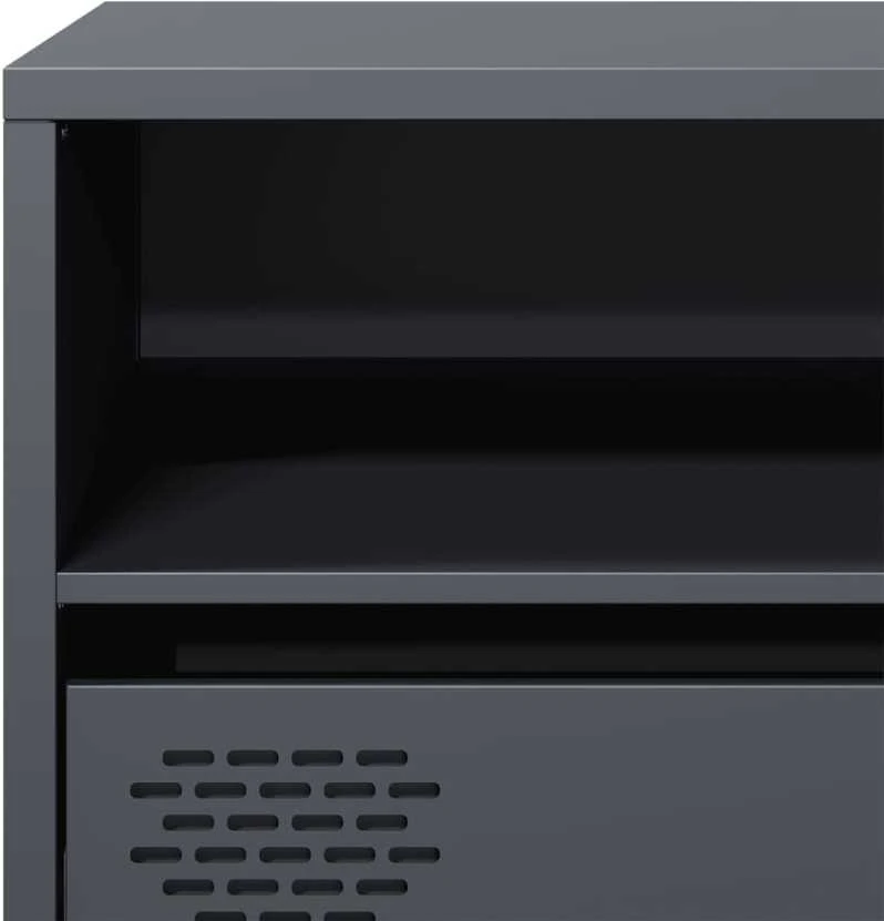 TV staliukas Televizoriaus spintelė, antracito, 135x39x43,5cm, plienas