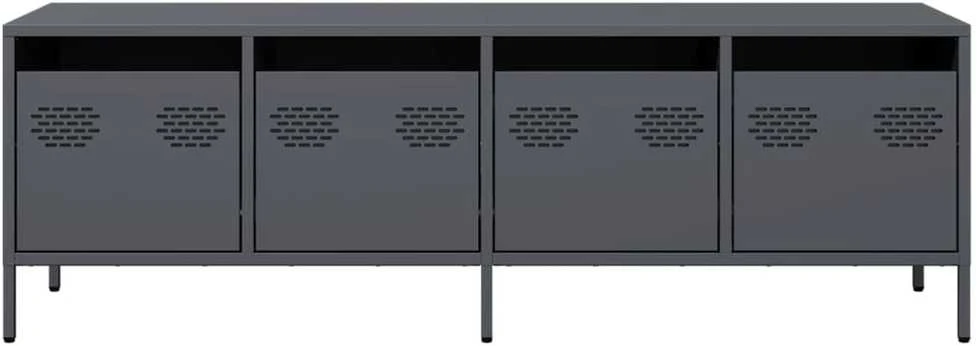 TV staliukas Televizoriaus spintelė, antracito, 135x39x43,5cm, plienas