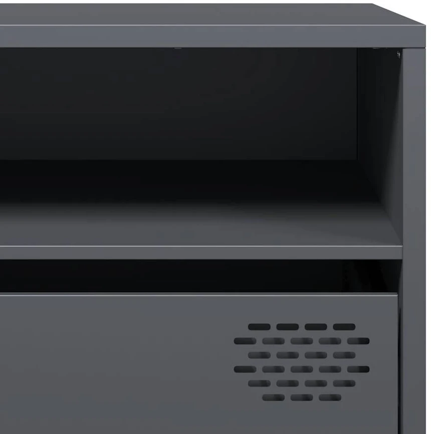 TV staliukas Televizoriaus spintelė, antracito, 202x39x43,5cm, plienas