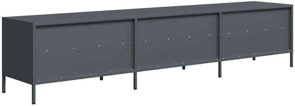 TV staliukas Televizoriaus spintelė, antracito, 202x39x43,5cm, plienas