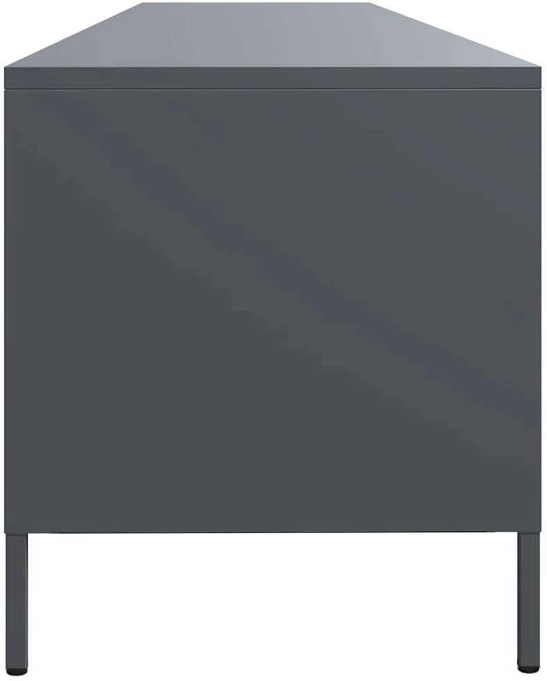 TV staliukas Televizoriaus spintelė, antracito, 202x39x43,5cm, plienas