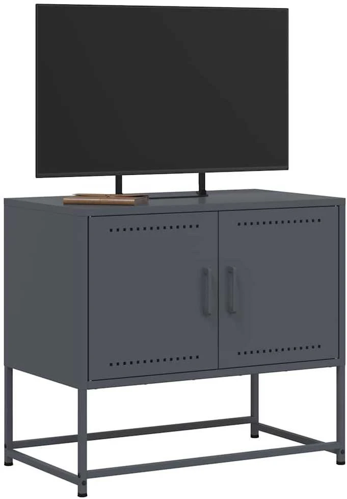 TV staliukas Televizoriaus spintelė, antracito, 68,5x39x60,5cm, plienas