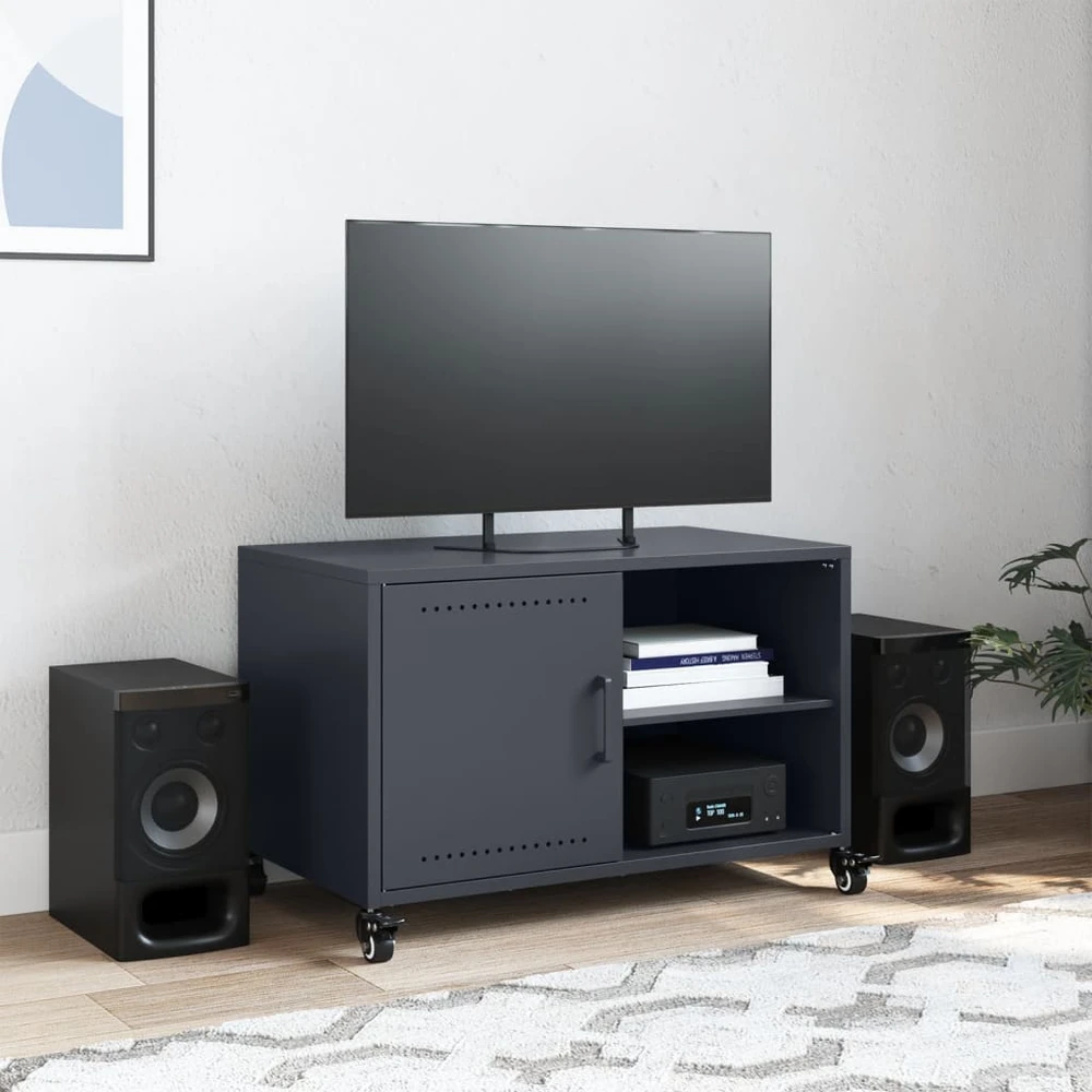 TV staliukas Televizoriaus spintelė, antracito, 68x39x43,5cm, plienas