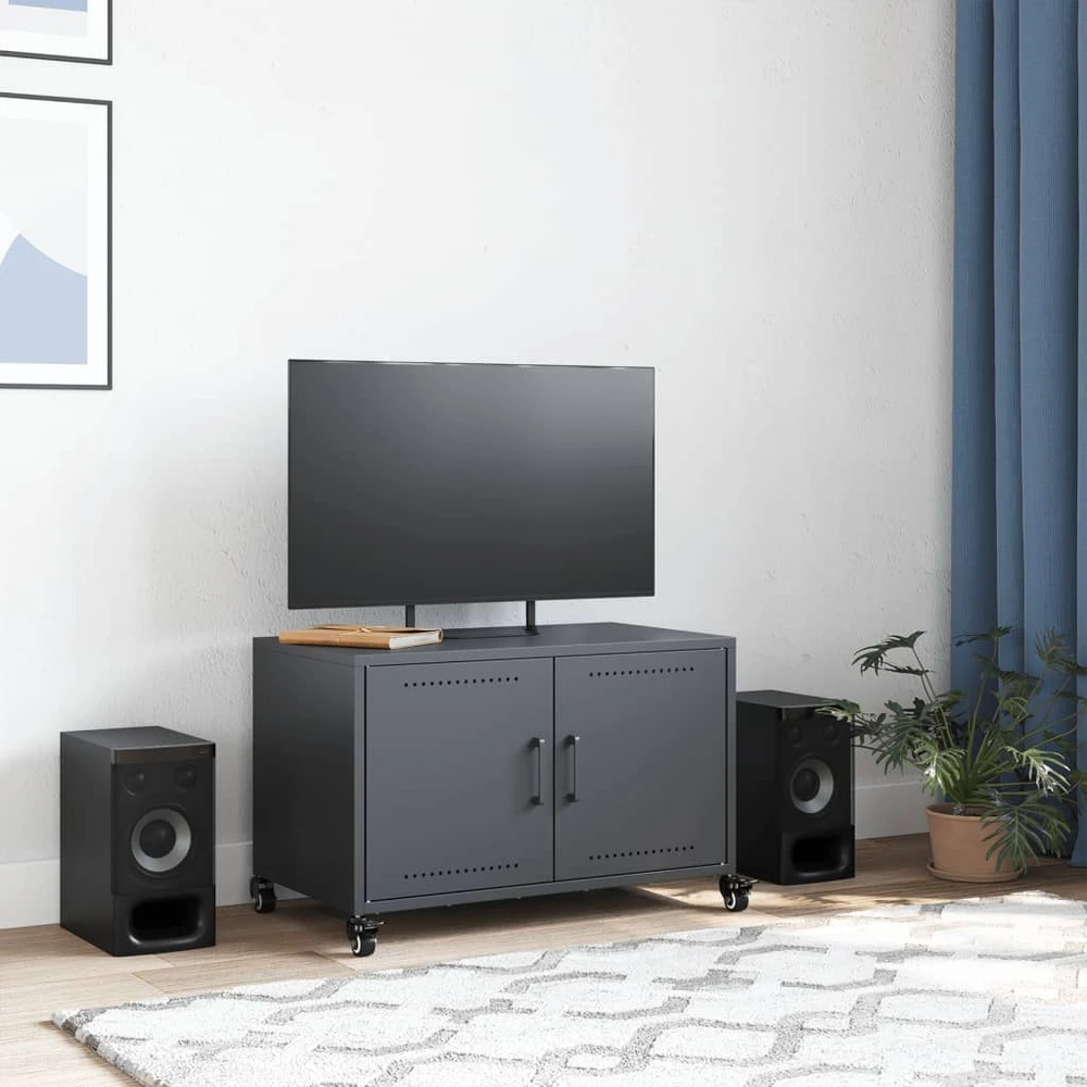 TV staliukas Televizoriaus spintelė, antracito, 68x39x43,5cm, plienas