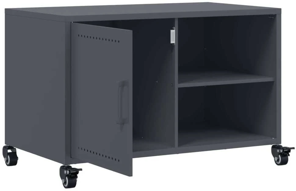 TV staliukas Televizoriaus spintelė, antracito, 68x39x43,5cm, plienas