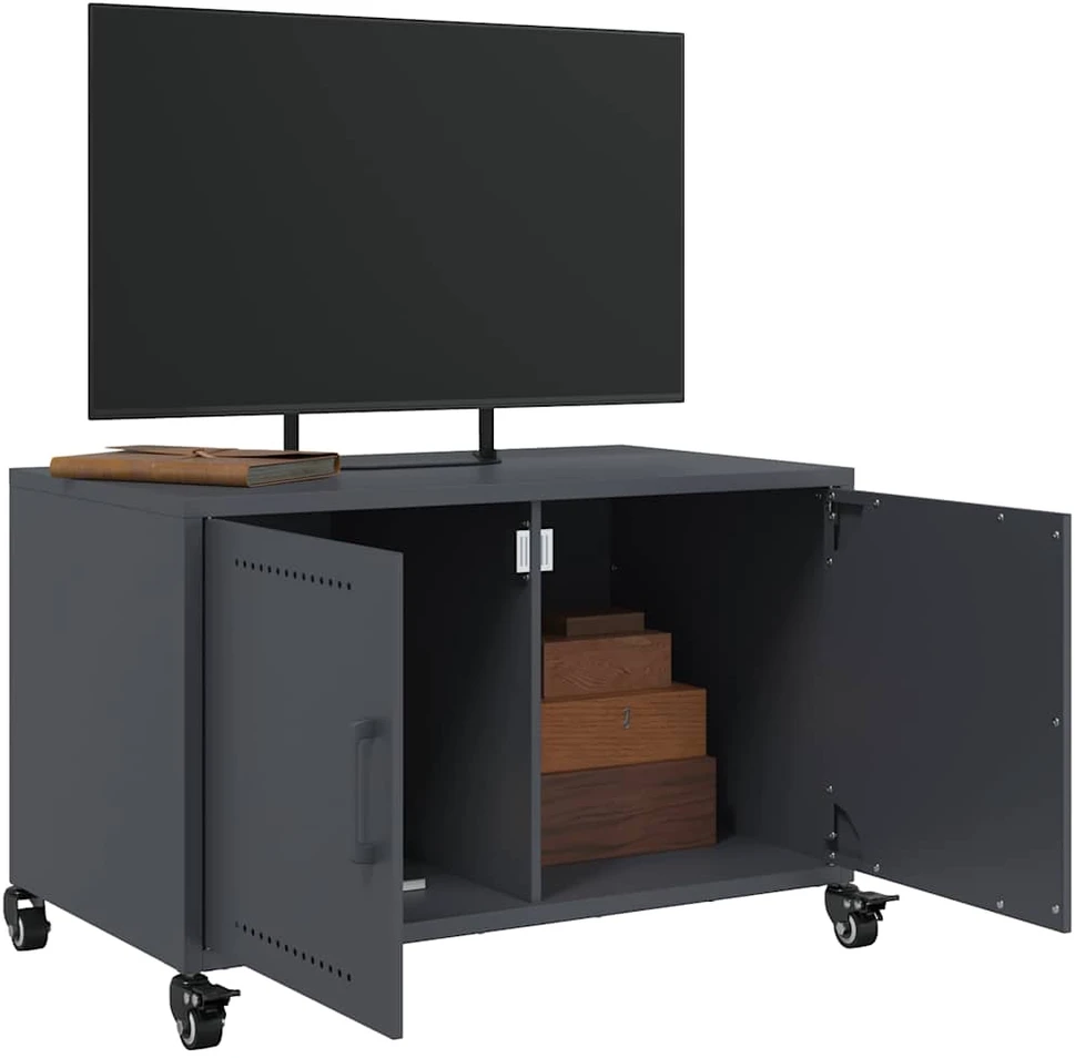 TV staliukas Televizoriaus spintelė, antracito, 68x39x43,5cm, plienas