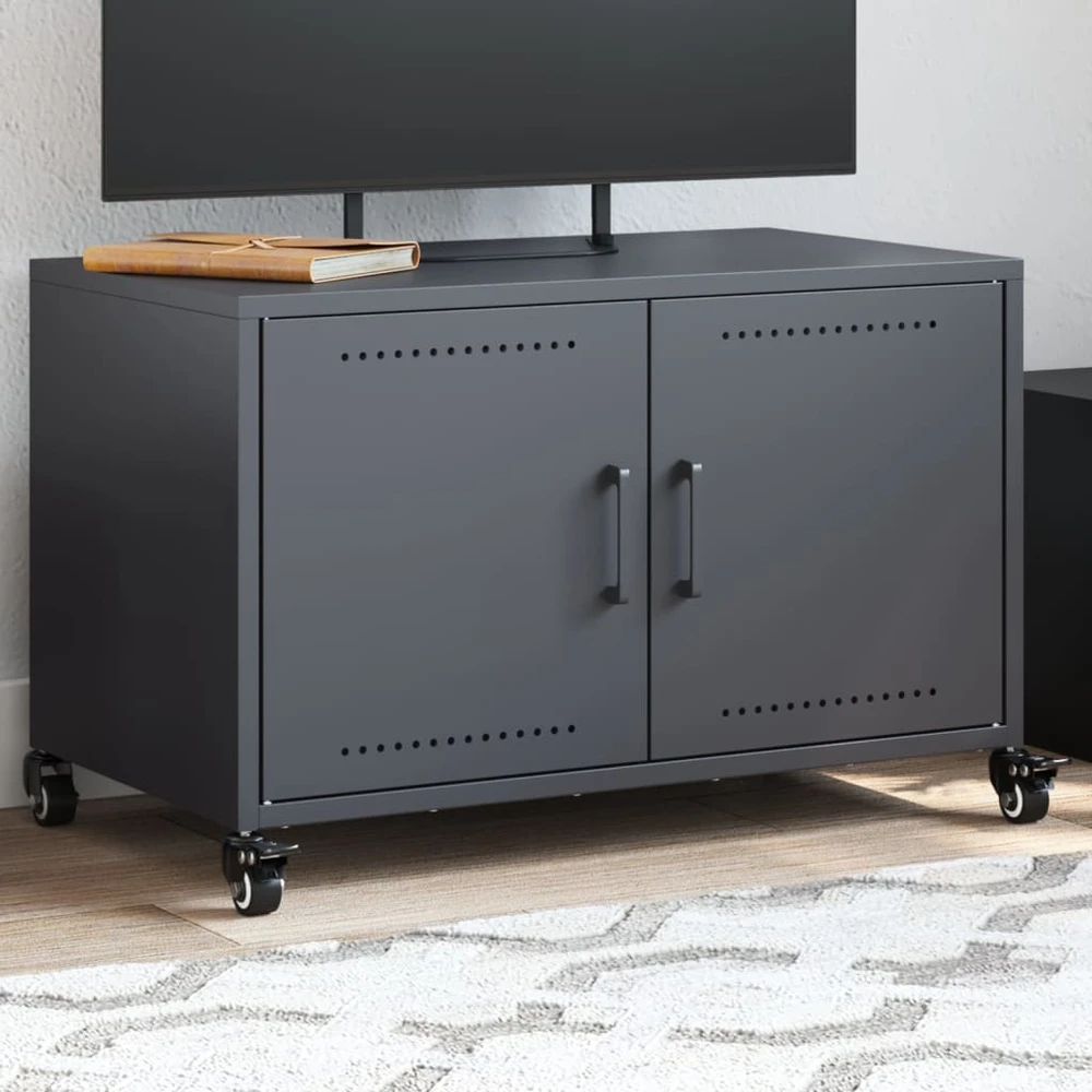 TV staliukas Televizoriaus spintelė, antracito, 68x39x43,5cm, plienas