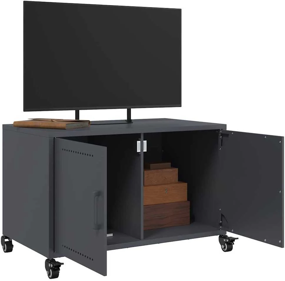TV staliukas Televizoriaus spintelė, antracito, 68x39x43,5cm, plienas