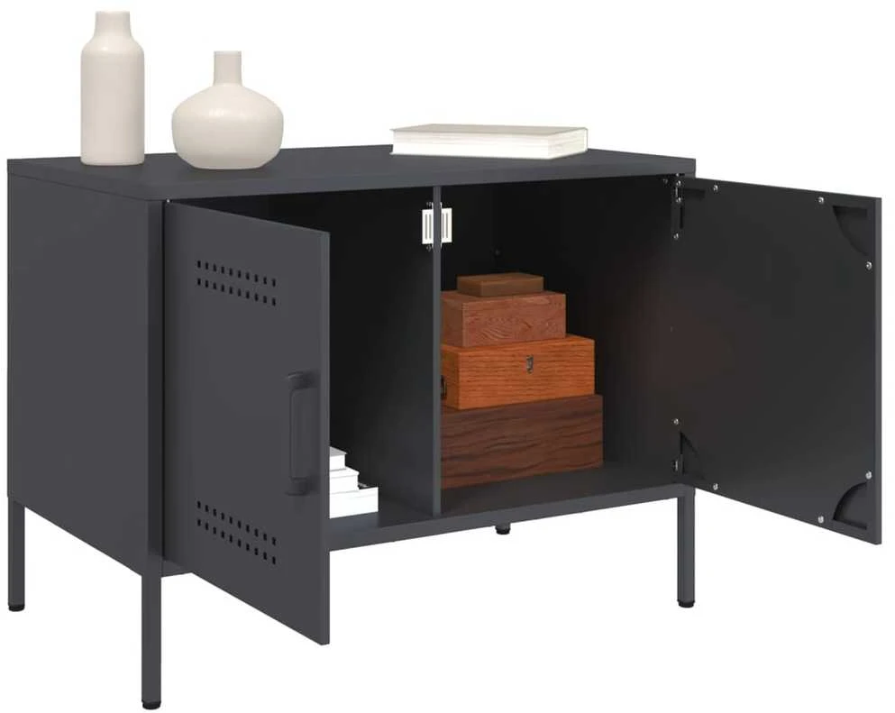TV staliukas Televizoriaus spintelė, antracito, 68x39x50,5cm, plienas