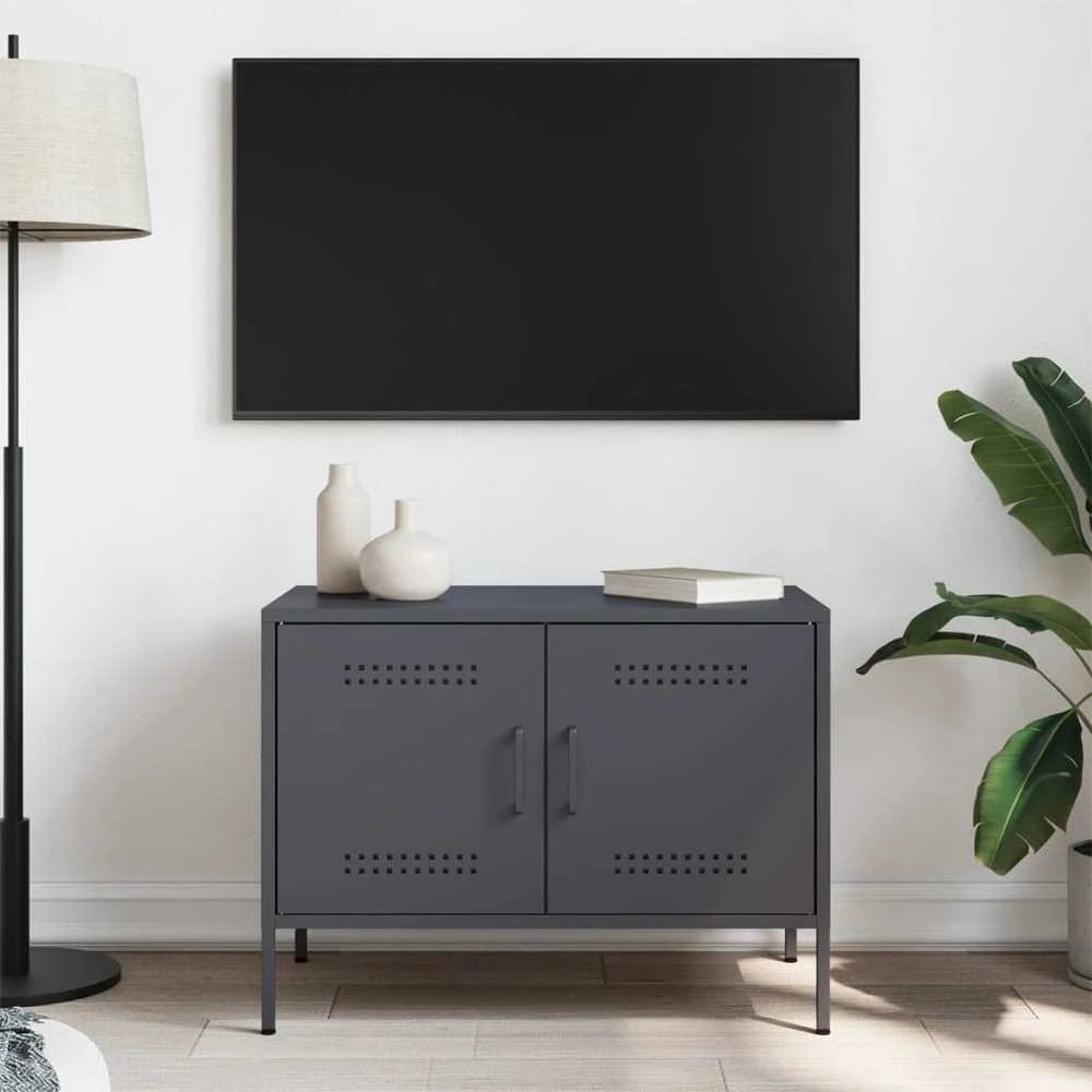 TV staliukas Televizoriaus spintelė, antracito, 68x39x50,5cm, plienas