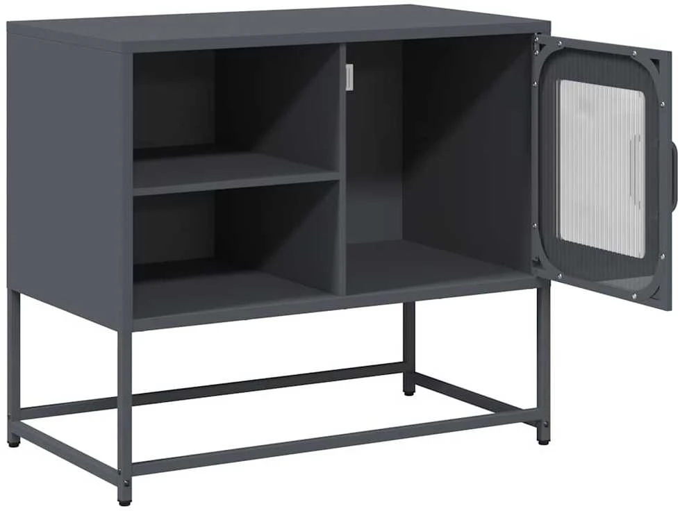 TV staliukas Televizoriaus spintelė, antracito, 68x39x60,5cm, plienas