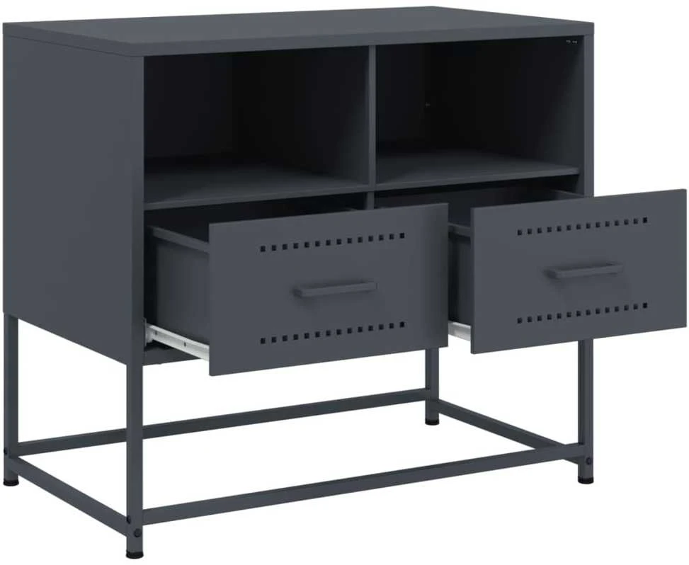 TV staliukas Televizoriaus spintelė, antracito, 68x39x60,5cm, plienas