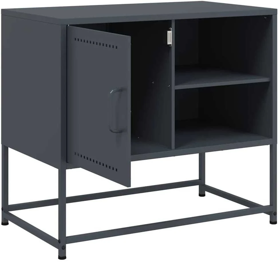 TV staliukas Televizoriaus spintelė, antracito, 68x39x60,5cm, plienas