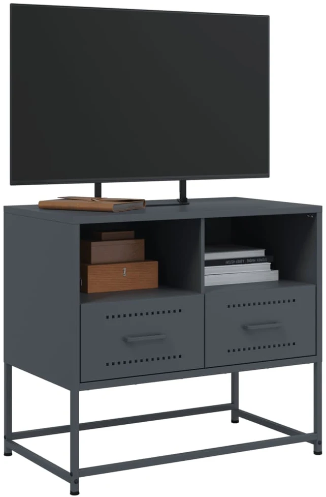 TV staliukas Televizoriaus spintelė, antracito, 68x39x60,5cm, plienas