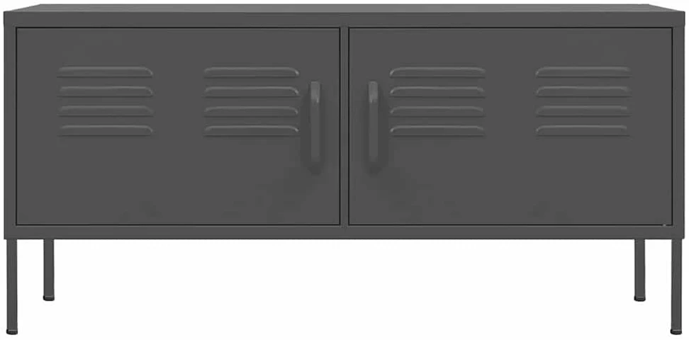 TV staliukas Televizoriaus spintelė, antracito spalvos, 105x35x50cm, plienas