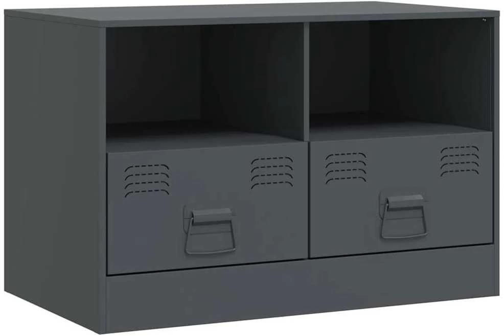 TV staliukas Televizoriaus spintelė, antracito spalvos, 67x39x44cm, plienas