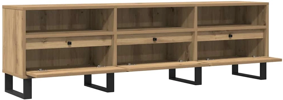 TV staliukas Televizoriaus spintelė, artisano ąžuolo, 150x30x44,5cm, mediena