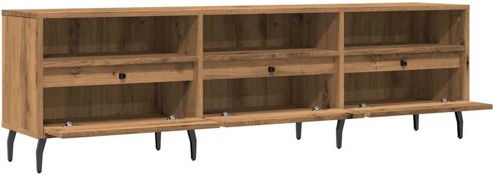 TV staliukas Televizoriaus spintelė, artisano ąžuolo, 150x30x44,5cm, mediena