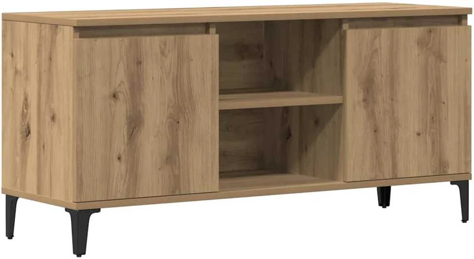 TV staliukas Televizoriaus spintelė, artisano ąžuolo, 102x35x50cm, mediena