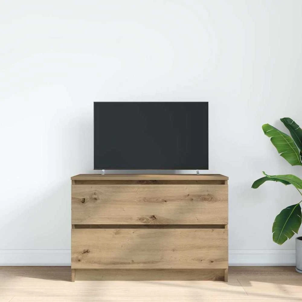 TV staliukas Televizoriaus spintelė, artisano ąžuolo, 80x35x54 cm, mediena