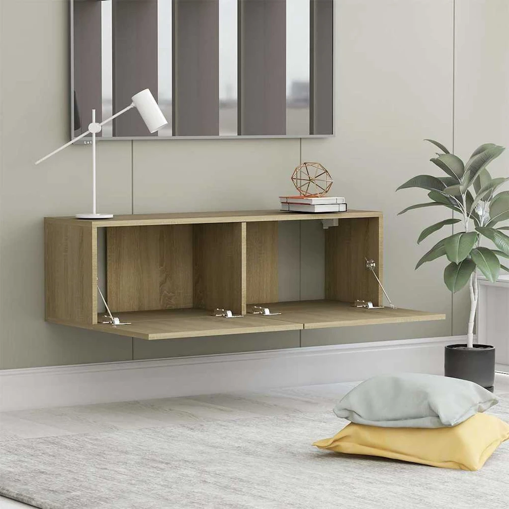TV staliukas Televizoriaus spintelė, ąžuolo, 100x30x30cm, apdirbta mediena