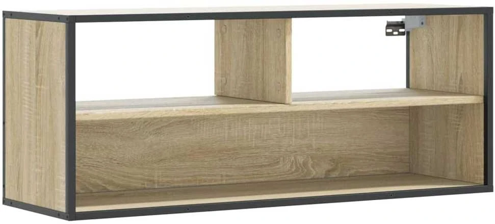 TV staliukas Televizoriaus spintelė, ąžuolo, 100x31x39,5cm, mediena/metalas
