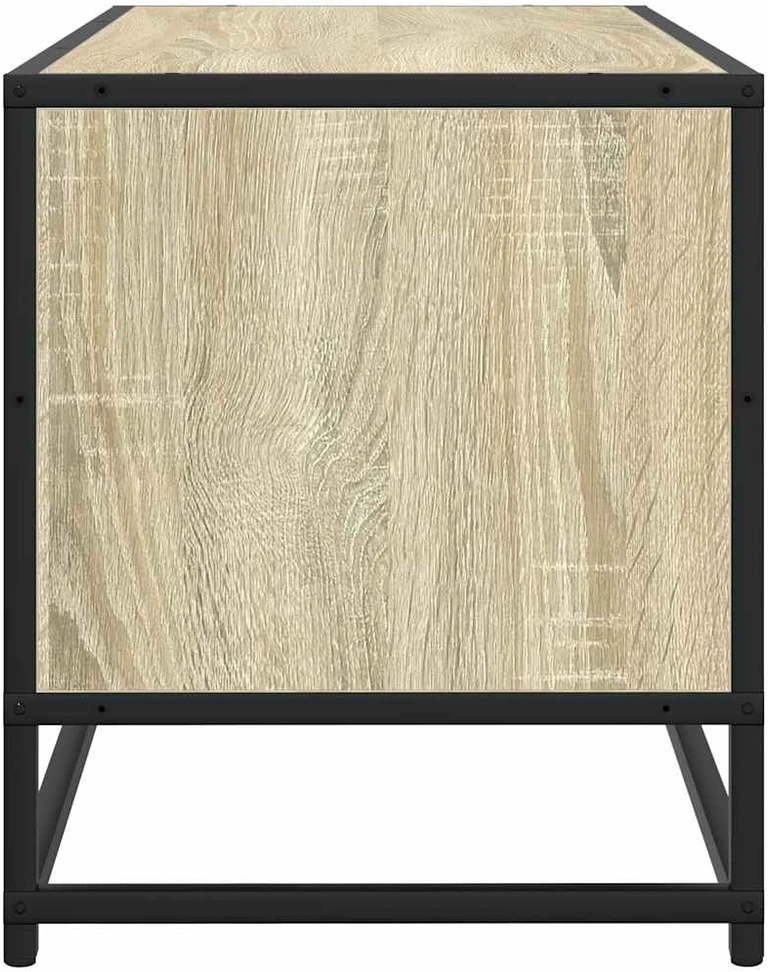 TV staliukas Televizoriaus spintelė, ąžuolo, 100x34,5x40cm, mediena/metalas