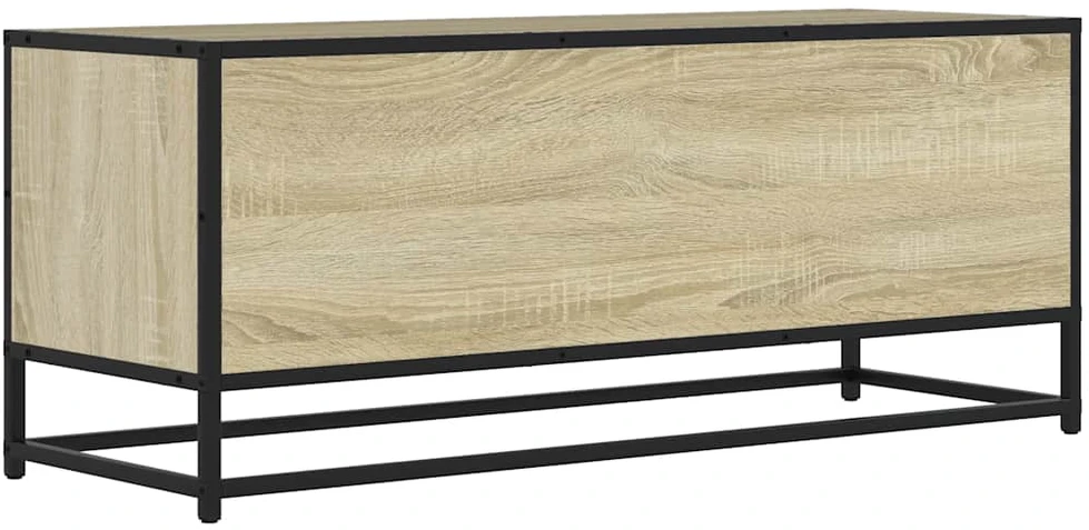 TV staliukas Televizoriaus spintelė, ąžuolo, 100x34,5x40cm, mediena/metalas